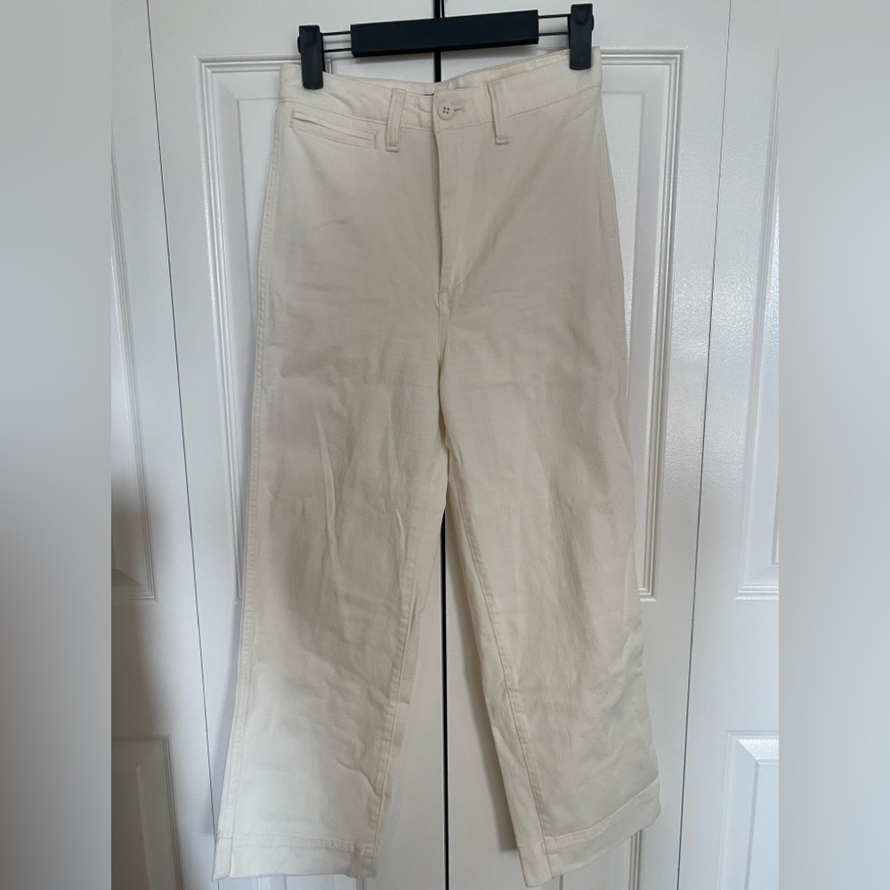 Wide-Leg Off White Pants by Quince